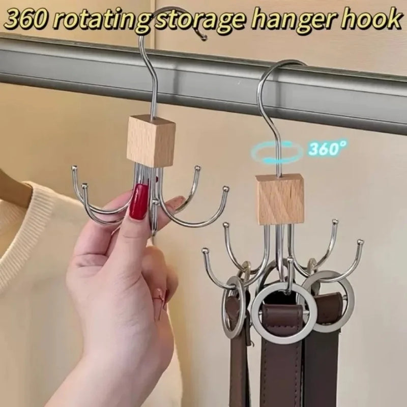 360-Degree Belt & Scarf Organizer